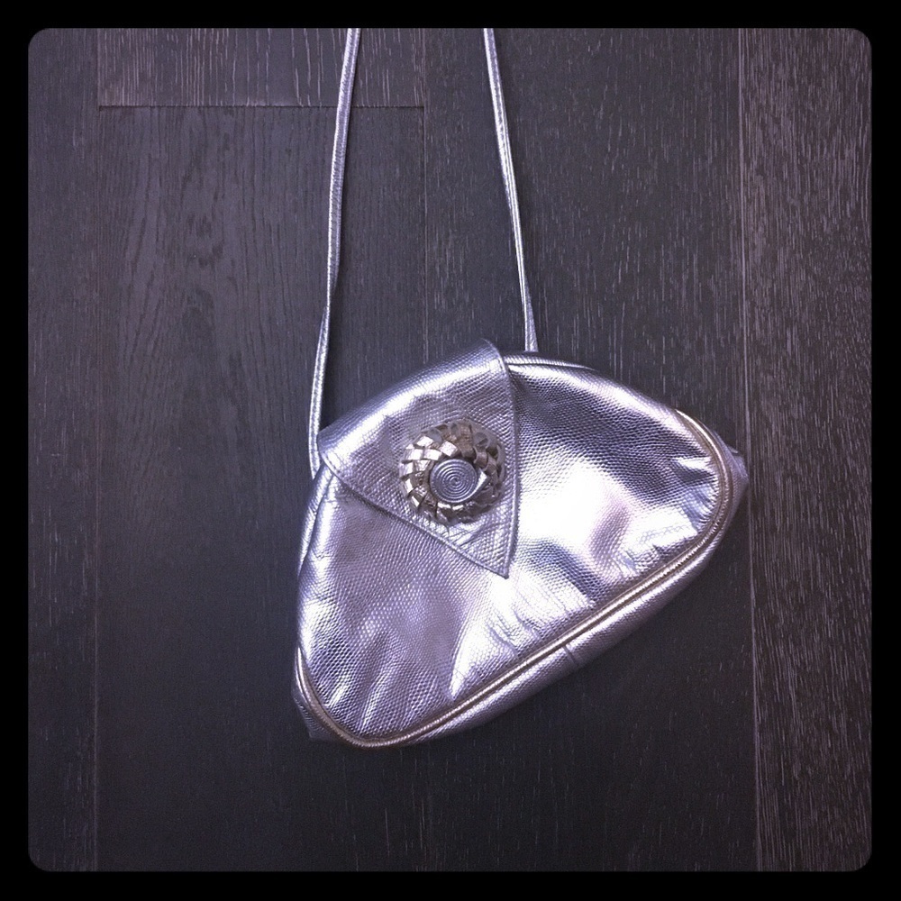 Metallic vintage purse
